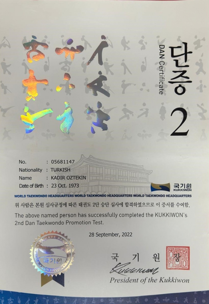 Kukkiwon 2. Dan
