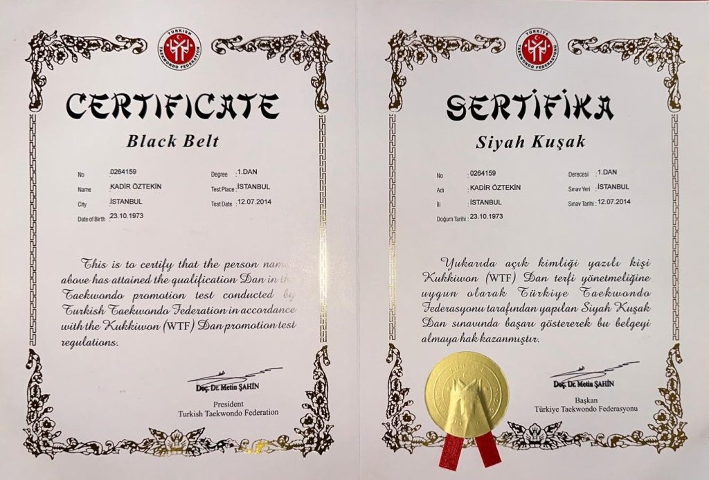 Siyah Kuşak 1. Dan
