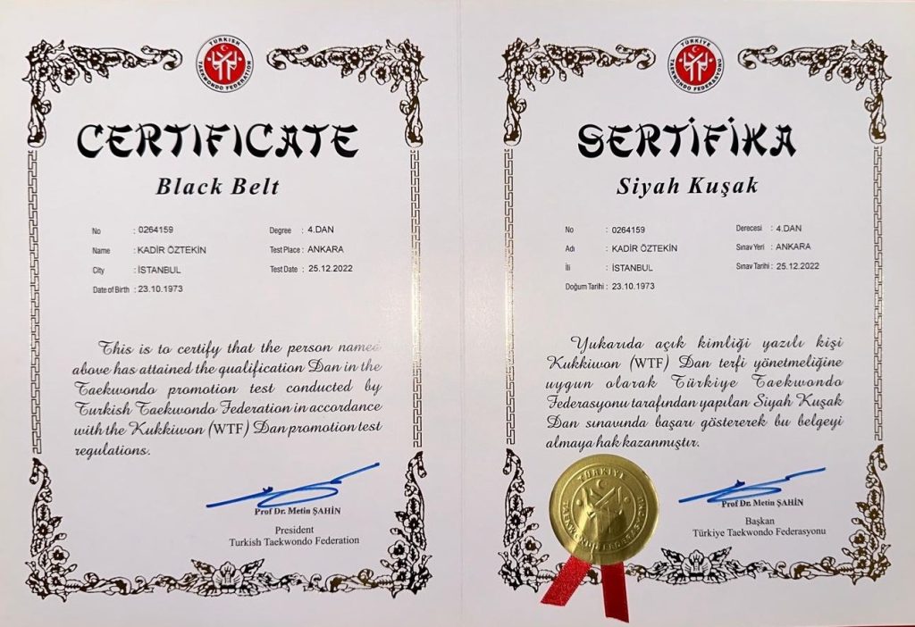 Siyah Kuşak 4. Dan